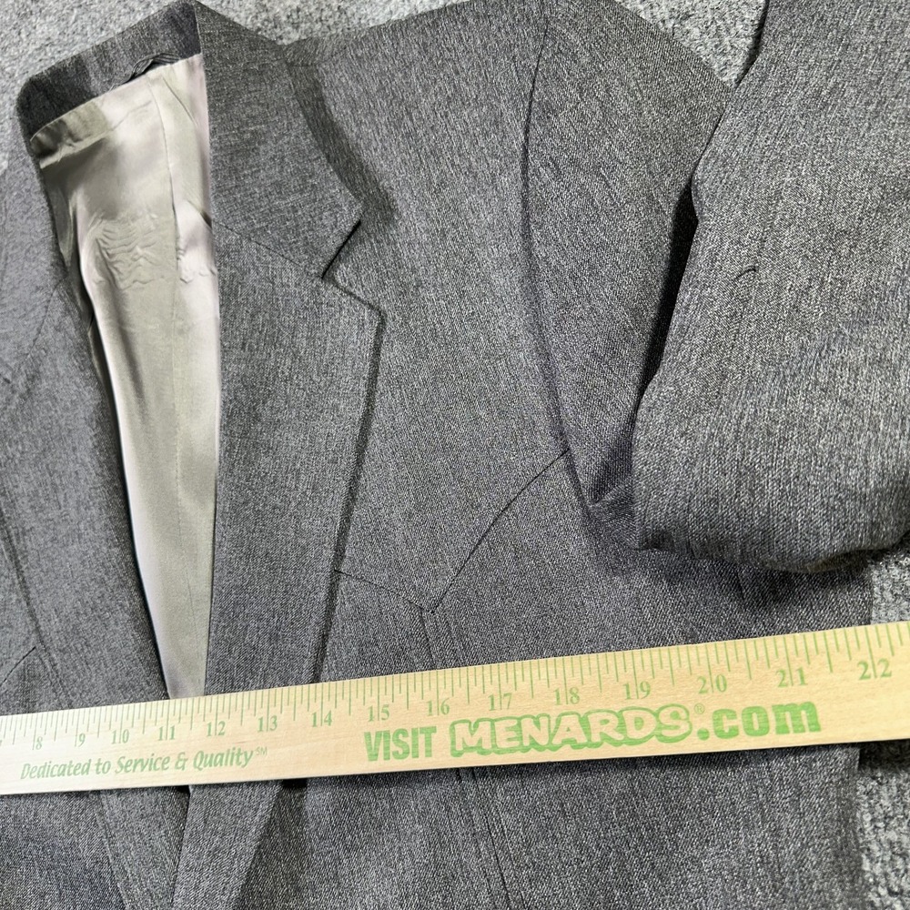 Vintage Circle S Blazer Jacket 44R Gray Smiley Western Cowboy Rodeo Made in USA - Picture 10 of 14